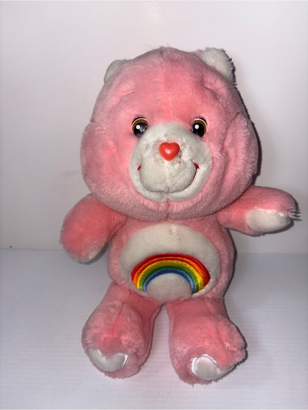 Care Bears Pink Plush with Rainbow Belly Emblem